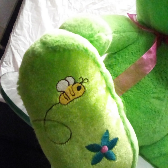 Big Green Spring/Easter Bear stuffed plush - Picture 4 of 6
